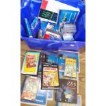 A box of vintage computer games and drives etc