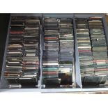 Three trays of magic lantern slides, over 500, various subject matter.