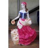 A Royal Worcester figure Fruit Seller at Appleby Fair, limited edition of 500.