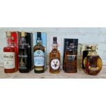 6 bottles of assorted scotch whisky to include Golden Age de luxe, Poit Dhubh Mac Na Braiche 12,