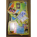 A box of Pokemon trade cards - over 1000, hollo's and reverse holo's.