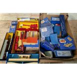 A box of assorted Hornby Dublo boxed accessories to include 2 x 4620 breakdown crane, T.P.O lineside