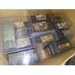 A collection of 48 metal model military vehicles, tanks, etc.