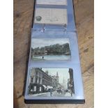 An album of Preston postcards, early 20th century, approx. 96, street scenes, churches, bridges,