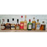 10 bottles of assorted scotch whisky to include Glenmorangie single malt 10, Buchanan's blended,