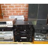 Assorted mainly vintage HiFi equipment.