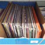 A mixed collection of mainly 70s Rock, over 70 LPs - to include George Harrison, Liverpool Scene, Al