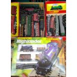 A quantity of mainly Hornby 00 gauge model railway comprising approx. 13 loose and boxed engines,