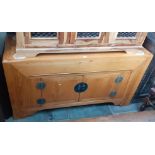 A Chinese elm sideboard, length 156cm.