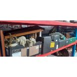 4 boxes of various items including pottery, ornaments, a water feature, metal ware, treen, a