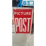 A vintage painted Picture Post sign.
