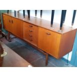 A mid 20th century G Plan teak sideboard designed by E Gomme, length 206cm.