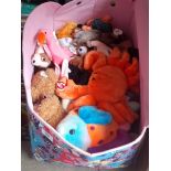 A collection of 60 assorted TY beanie soft toys.