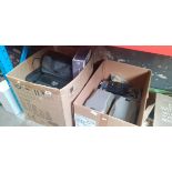 2 boxes of electrical items including radios, digital photo frame, a Sanyo CD player, etc.