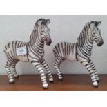 2 Beswick Zebra figures