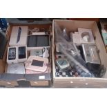 2 boxes of electronics to include Ipad, phones, etc. As found