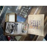 A box containing Senior Service black and white collectors cards - Britain From the Air,