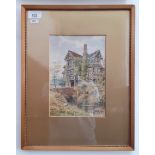 Early 20th Century School watercolour, Moreton Old Hall, signed H Meadows 1918, 33cmx42cm