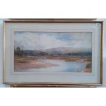 Bernard Eyre-Walker (1886-1972), 'The Lowther Valley', watercolour, 63cm x 32cm, signed, glazed