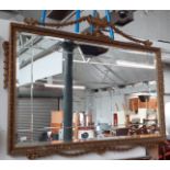 A gilt framed mirror, 98cm x 76cm (overall).