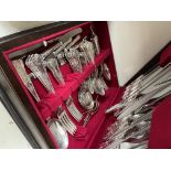 A canteen of silver plated cutlery.