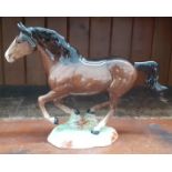 Beswick horse on ceramic stand (Model no 1374)