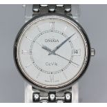 An Omega Deville stainless steel wristwatch, circa 1990s, cal. 1532, case diam. 35mm, signed