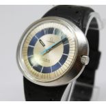 An Omega Dynamic "Bulls-Eye" stainless steel wristwatch, circa 1969, case width 43mm, manual wind,