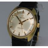 An Omega Seamaster Cosmic automatic gold plated wristwatch, circa 1970s, case width 35mm, signed