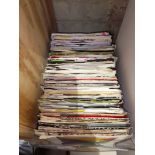 A collection of various 7" vinyl singles, mostly 1970s/1980s.