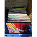 A box of approx. 110 LPs, various genre.