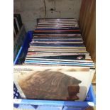 A box of approx. 110 LPs, circa 1960s and later including rock, pop, classical etc.