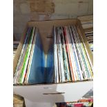 A box of approx. 56 LPs, various genre.