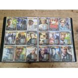 An album containing a full set of Doctor Who Battles in Time collectors cards 275/275.