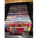 A box of approx. 110 LPs, various genre.