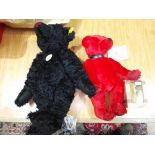 Two Steiff Classic bears; one limited edition Classic Red Bear, 32/250, one black growler bear,