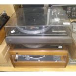 Three record players; Dual 505, Dual 505-2 and a Lenco.