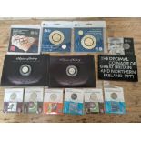 A group of assorted BU coins & sets comprising 6 x London 2012 olympic stamp & coin sets (2 x