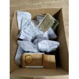 A tub of assorted GB, world coins and banknotes to include some silver & commemorative crowns etc.