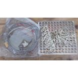 Assorted silver/white metal jewellery making wire and sheets, gross wt. 22.5ozt.