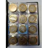 A folder of assorted collectable £2 coins