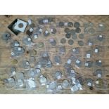 A tub of assorted commemorative 50p, 20p & £2 coins etc