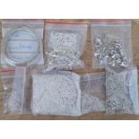 A quantity of silver/white metal jewellery making parts, gross wt. approx. 14ozt.