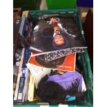 A box of Cliff Richard memorabilia including book, calendar, t shirt etc