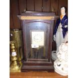 A Gustav Becker mantle clock - no key or pendulum and a large pottery urn (damaged handle)