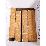 A box of 19th century Baines books, History of Lancashire.