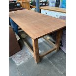 An oak refectory table.