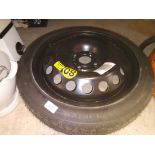 An unused get-you-home wheel. Tyre size Continental 115/70 R16