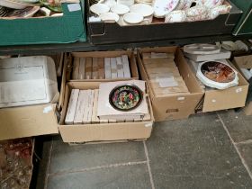 Five boxes of collectors plates