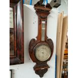 A mahogany cased barometer by Chadburn's, Liverpool.